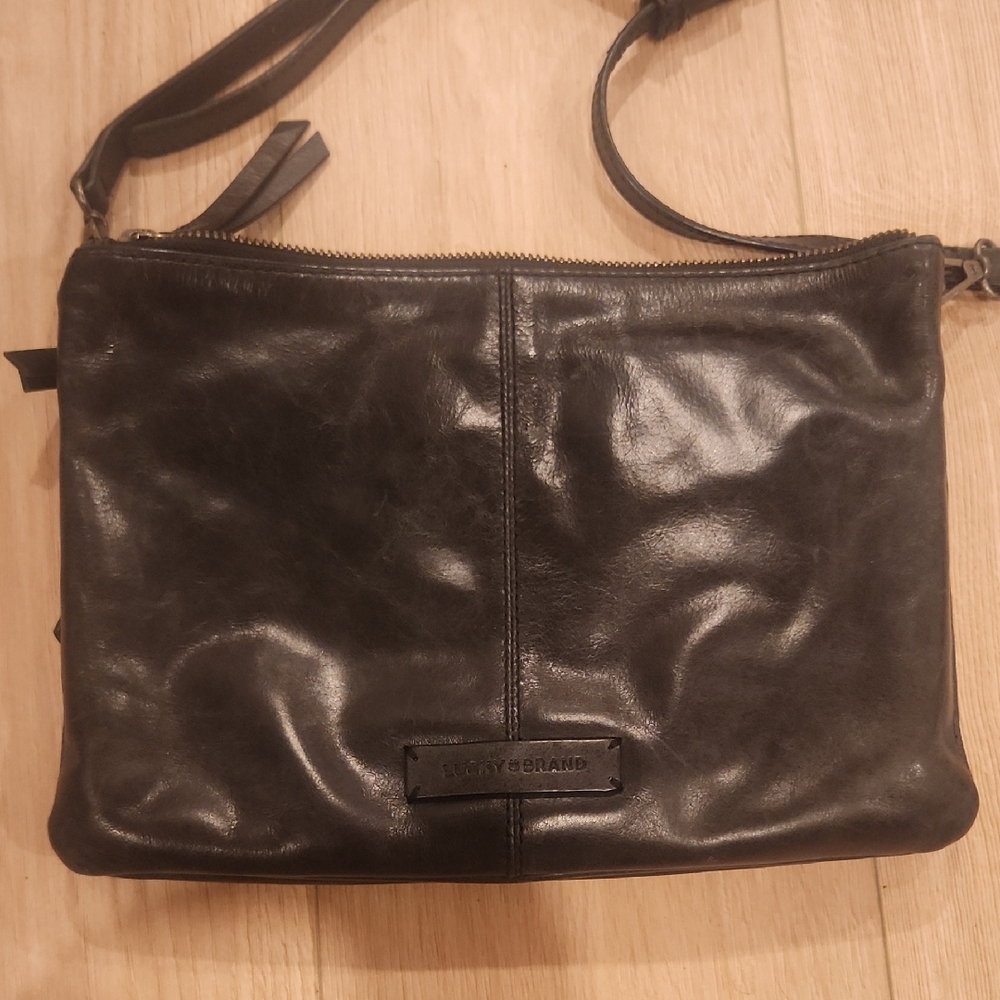 Lucky Brand Dark Leather Shoulder Bag